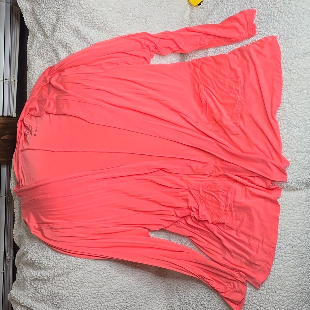 Coral cardigan